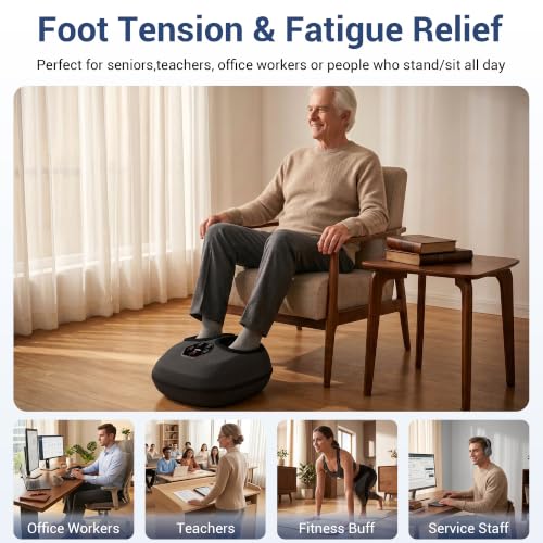 Mynt FSA Eligible Foot Massager with Heat, HSA Approved, Gifts for Mom Dad - color: Dark Gray