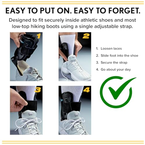 Ultra High-5 Rigid Ankle Brace – Chronic Ankle Instability, Boot Ready - size: Large (Pack of 1)