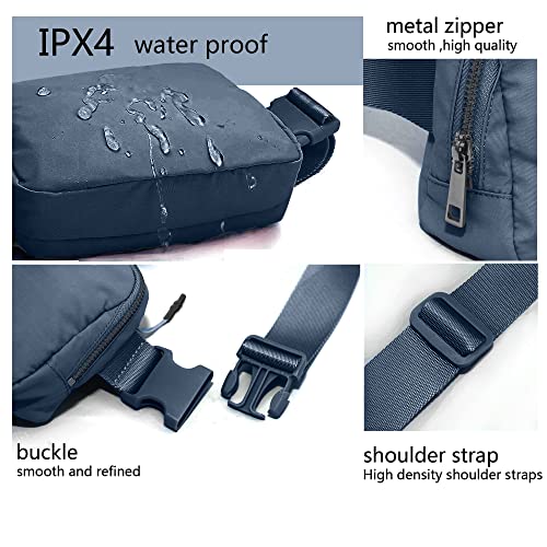Fanny Belt Bag Waist Pack Crossbody Bags Bum Bag for Running Hiking Travel Workout Adjustable Strap for Women -blue - color: blue