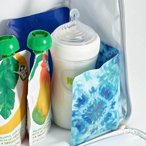 Fit & Fresh Cool Coolers Soft Ice Packs for Lunch Bags & Coolers, 2pk - color: Blue Tie Dye (2 Pack)