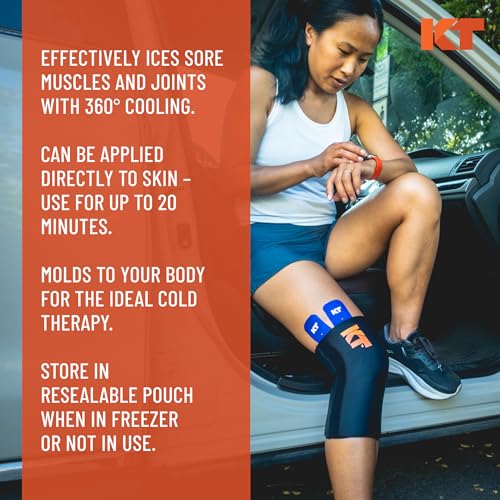 KT Health, Size M/L, Ice Sleeve and Universal Bag, Direct 360 Degree Cooling and Compression - size: Medium/Large