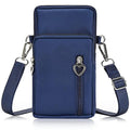 Women Cell Phone Purse Wristband Sport Armband Wallet Travel Crossbody Cell Phone Purse for Galaxy S10 Plus S9 Plus A50 A7 J7,OnePlus 6T,HTC U12 (Blue) - color: Blue