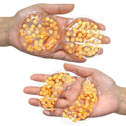 4PCS Gel Eye Ice Pack Set Reusable, Cold and Hot Compress for Eyes - color: Oranges-2