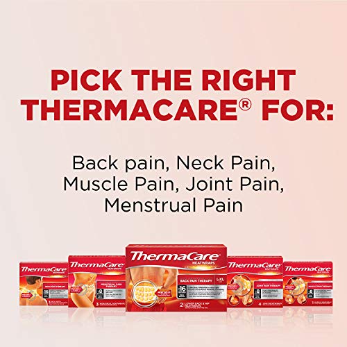 ThermaCare Portable Heating Pad, Joint and Muscle Pain Relief Patches, Multi-Purpose Heat Wraps (4 Patches) (Pack of 2) - size: 4 Count (Pack of 2)