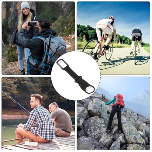 4 Pack Bottle Buckle Clip, Portable Water Bottle Ring Holder Heavy Duty Bottles Keychain for Outdoor Camping Hiking Traveling