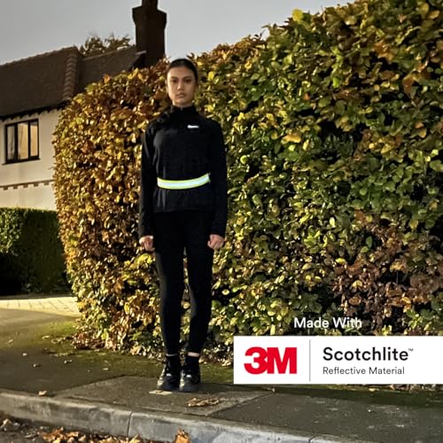 Salzmann Multi-Purpose Reflective Running Belt | Adjustable Hi Vis Strap - color: Yellow
