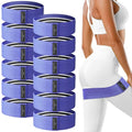 Lenwen 12 Pcs Fabric Resistance Bands Bulk - color: Purple