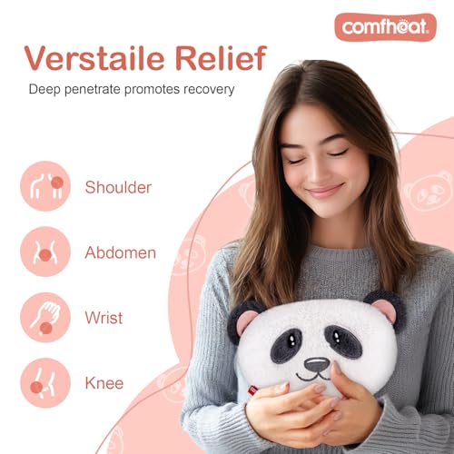 Panda Microwave Heating Pad for Period Cramps, Moist Heat Pack - style: Panda