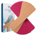 axion Kinesiology Tapes PRECUT Beige Pink | 50 Pre-Cut Sport Tape Strips 10x2 in | Waterproof • Skin-Friendly • Elastic | Kinesiology Tapes Ideal for Sports - color: 08) 50 Strips Beige/Pink