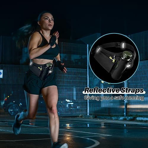 Abbylike 2 Pcs Waist Pack, Running Hydration Belt with Water Bottle Holder