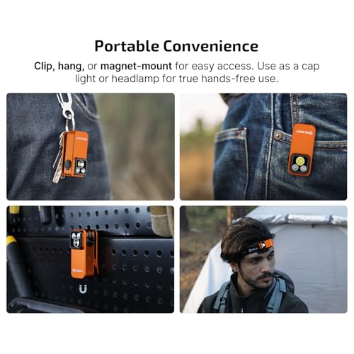 OLIGHT Oclip Pro S Rechargeable EDC Clip-on Flashlight, Orange - color: Orange