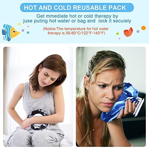 Nuanchu 3 Pcs Reusable Ice Bags for Injuries Hot Cold Pack, Camo - style: Camo