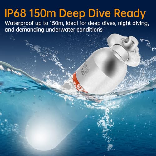 SecurityIng 2 Pcs Scuba Dive Strobe Signal Light, 2 Modes -White - color: White