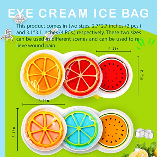 Kids Ice Pack, Hot or Cold Pack Gel Cooling Pad, Reusable for Injuries Medical Health,Swelling and Pain Relief, Tired Eyes, Child Injury, Headache, Sinus Relief (Fruit Ice Pack)