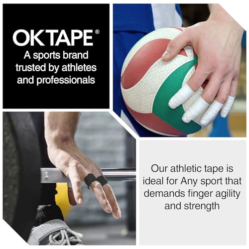 OK TAPE 8 Rolls Athletic Tape, 0.3 Inch Finger Tape, Jiu Jitsu Sports Tape - color: 0.3-black, size: 15 yards