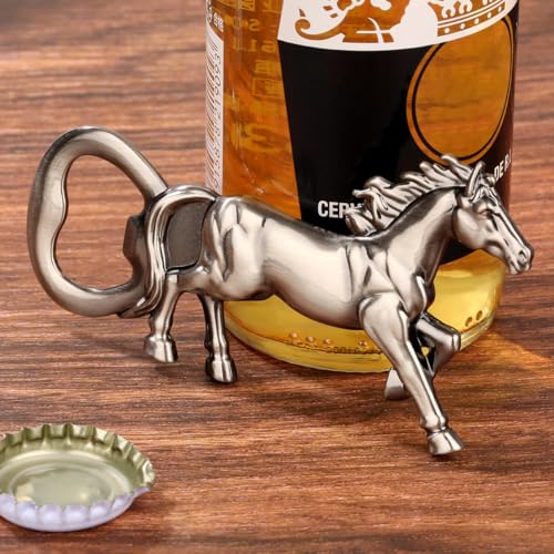 Horse Bottle Opener, Equestrian Gifts Horse Gifts for Women Men - color: Silver with Gift Box
