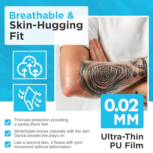 OK TAPE Tattoo Aftercare Bandage with Sliding Cutter 6 in x 6 yd - size: 6in × 6yds