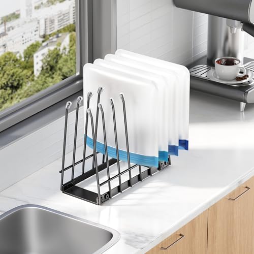 Reusable Bag Drying Rack, Metal Stand for Reusable Ziplock & Silicone Storage Bags, Rustproof Kitchen Dryer, Black - color: Black