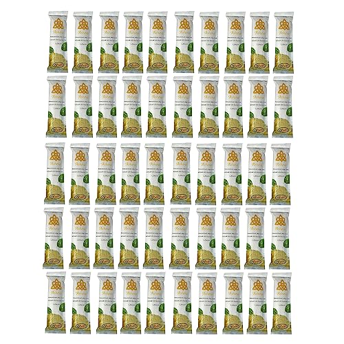 Asheva 8" x 9" Individually Wrapped Oshibori Disposable Towels - Luxurious Moist Cotton Hot/Cold Refreshment Towel - Lavender, Lemon, or Tea Tree Scents - Perfect for Spa, Travel, Dining & Events - size: 50 Count (Pack of 1)