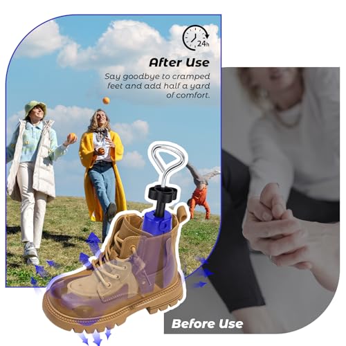 2 Piece Shoe Stretcher Boot Stretcher for Men & Women, 3-Way Shoe Widener - color: Blue, size: Men 9-13,Women 10.5-13