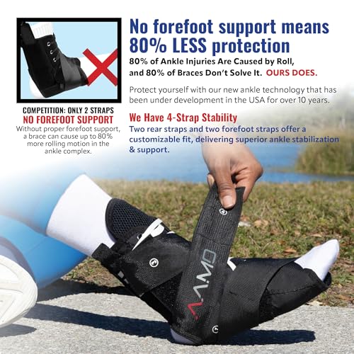 AAMO Sport Lace Up Ankle Brace, Size M - size: Medium