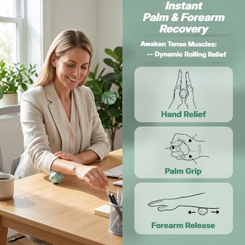 Trigger Point Massage Tool, 2 Piece Muscle Knot Relief Set