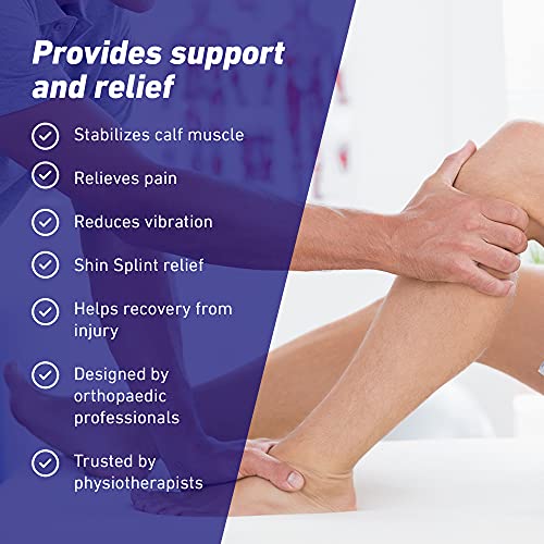 Neo-G Calf Brace for Shin Splints, Lower Leg Pain Relief - Calf Brace for Torn Calf Muscle, Running, Sports, Recovery - Adjustable Calf Support - Class 1 Medical Device