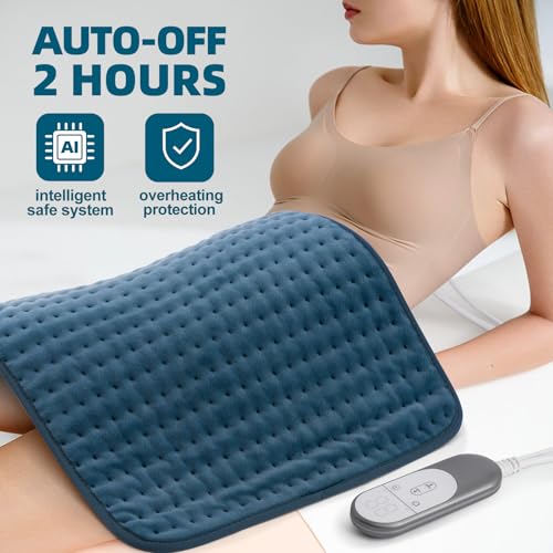 VALGELUIK Heating Pad for Back Pain Relief, 16"x24" Electric Heat Pad Gifts - color: Legion Blue, size: 16 Inch x 24 Inch