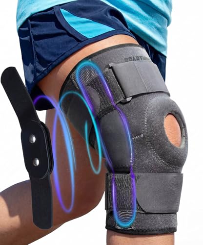 Sparthos Knee Brace for Women & Men - Meniscus Tear Support - Gray-L
