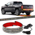 XRIDONSEN 60 inch Tailgate Strobe Lights Strip Red Amber Strobe Lights - color: Amber/Red