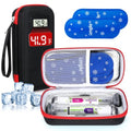 EVA Insulated Cooler Travel Case for Zepbound&Mounjaro Injector Pens - color: Black