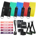 WIKDAY Resistance Bands with Handles for Exercise,beginners - color: 150LBS COLOR-PINK LOOP