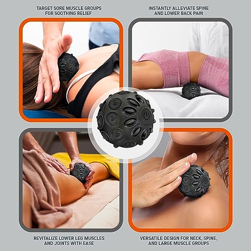 Vibrating Massage Ball, Deep Tissue Trigger Point, Myofascial Release, Yoga