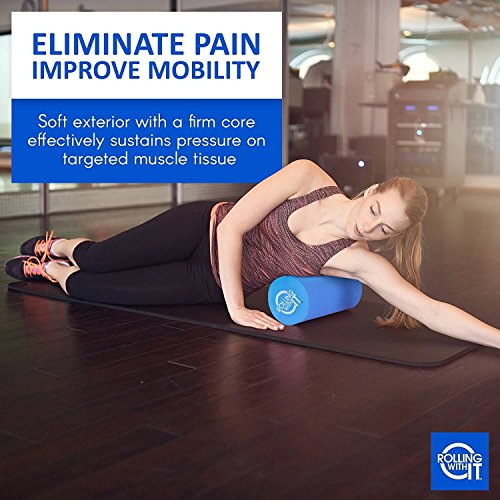 Rolling With It High Density Foam Roller for Physical Therapy - size: 18 x 6 Inch