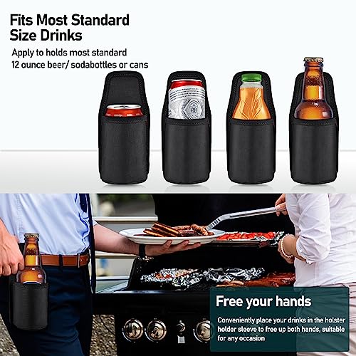 Beer Holster, Water Bottles Drink Belt Holder for Outdoor