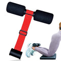NordStick Nordic Hamstring Curl Strap - Original Nord Stick Exercise Set for Home and Travel - 5 Second Set Up - style: Original - Ruby Red