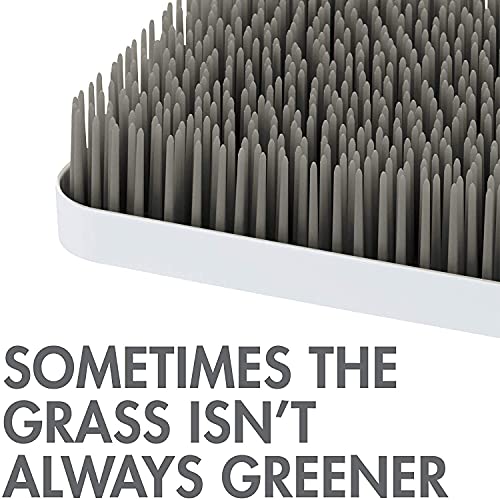 Boon Grass Plastic Drying Rack - Modern Countertop Baby Bottle Organizer - 9.75 x 9.88 x 3.0 inches - Gray - color: Gray