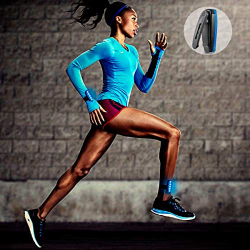 USB-C Rechargeable LED Safety Lights (2 Pack) - Clip on Strobe Running Lights for Runners, Joggers,Walkers,Kids,Dogs,Bike Tail Lights - High Visibility Accessories for Reflective Gear - color: Blue
