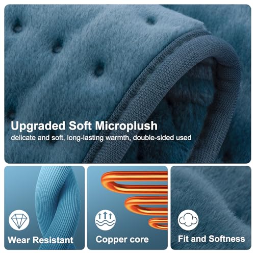 VALGELUIK Heating Pad for Back Pain Relief, 12"x24" Electric Heat Pad Gifts - color: Legion Blue, size: 12 Inch x 24 Inch