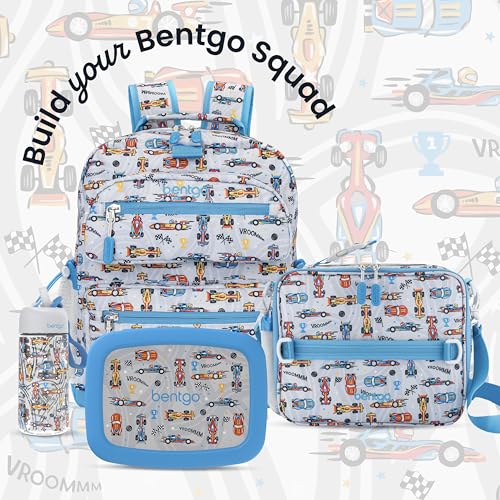 Bentgo Kids Print Durable & Water-Resistant Backpack - color: Race Cars, size: Kids Medium