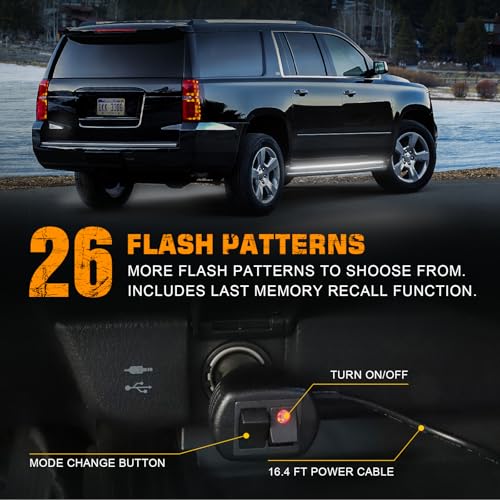 XRIDONSEN 2PCS 70 inch Running Board Lights White Strobe Lights - color: White