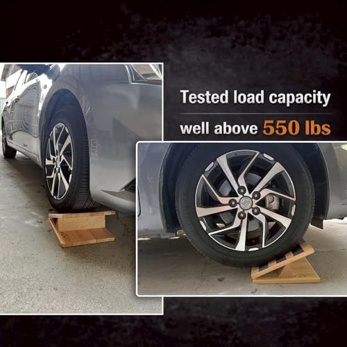 16-Level Adjustable Solid Wood Slant Board – 550 lbs Heavy Duty Incline Board for Calf Stretching, Ankle Mobility & Squats – Wooden Squat Wedge for Weightlifting, Gym & Strength Leg Training