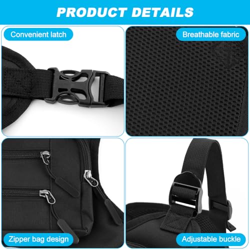Sports Chest Bag for Men Women, Outdoor Running Vest Bag Adjustable Shoulder Strap, Chest Pack Rig for Hiking,Cycling,Workouts,Rock Climbing, ChestPouch Workout Bags for Runners