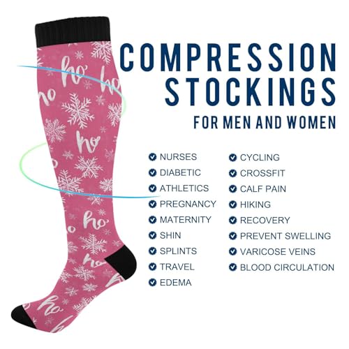 Wusikd Cats Compression Socks for Women and Men Circulation Cute Long Socks for Athletic Running 1 - color: Multi 4