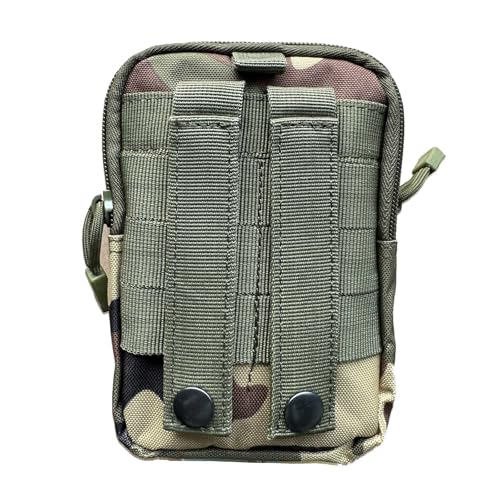 Tactical Molle Pouch, Universal EDC Waist Bag Pouches, Outdoor Belt Bags Gear Tool Gadget Pocket with Cell Phone Holster (Jungle Camo) - color: Camo Green