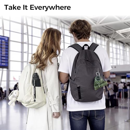 TakeToday Collapsible Water Bottles, Foldable for Travel, 32oz, Black - color: Black