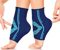 Sparthos Ankle Brace for Women & Men, Foot Compression Sleeve - Blue-M - color: Cobalt Blue
