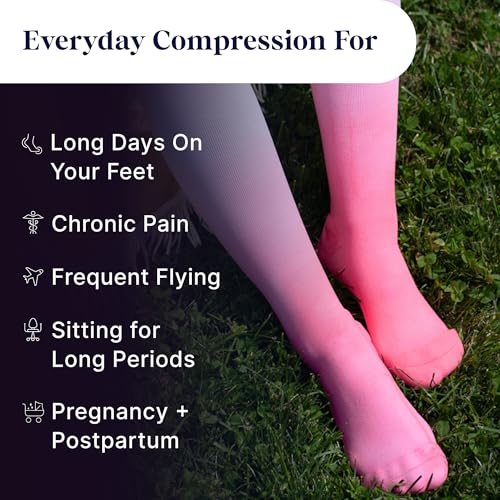 Comrad Breathable Knee High Compression Socks with Targeted Arch Support - color: Black - 3 Pack, size: Small