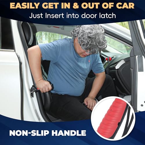 4 in 1 Car Handle Assist for Elderly Car Door Handle - Multifunction Car Transfer Aid - Help Elderly Get Out of Car, Auto Cane Portable Vehicle Support Handle for Seniors, Handicapped, Max 450 Pounds - size: 1pcs