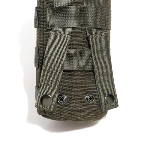 MOLLE Water Bottle Holder Tactical Nylon Bottle Pouches Hydration Carrier for Belt/Backpack/Vest/Bike Sports Outdoor Hiking Camping Hunting Fishing - color: Ranger Green